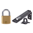 YALE Steel Hasp & Brass Padlock