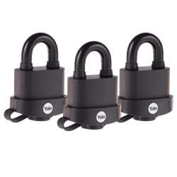 YALE Y222B 35mm High Security Trailer Padlock - Pack of 3