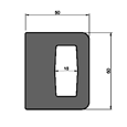 GATEMASTER Keep Plate To Suit Gate Locking Bolt - GLBK