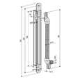 ABLOY EA280 Concealed Door Loop For Doors Opening 120 Degrees