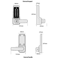 BORG BL7000 MG Pro ECP Marine Grade Easicode Pro Digital Lock With Lever Handle And No Latch