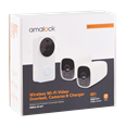 AMALOCK DB811/DB821 Wireless Doorbell & Chime Kit With 2 x CAM400 Camera's, Battery Charger And Rechargeable Batteries