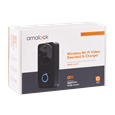 AMALOCK DB601 Wireless Doorbell & Chime Kit With Battery Charger And Rechargeable Batteries