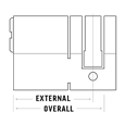 CAVEO TS007 3* Half Euro Dimple Cylinder Keyed Alike