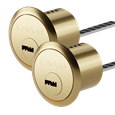 CAVEO Dimple Rim Cylinder Keyed Alike Pair