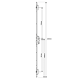 GU Secury Auto TENF With Standard Latch And 2 Deadlocks Square Faceplate 20x2285mm
