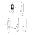 BORG LOCKS BL1706 Vertical Mini Cabinet Lock Easicode Pro c/w Cam And Key Override