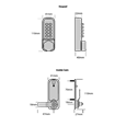 BORG LOCKS BL1506 Vertical Mini Cabinet Lock Easicode Pro c/w Cam