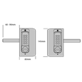 BORG LOCKS BL3030 MG Pro Mini Gate Lock Knob Operated Double Sided Keypad