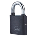 YALE Y111B Series Cast Iron Open Shackle Padlock Black