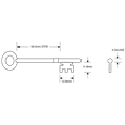 ASEC Pre-Cut FB1 Key To Suit Marsden Fire Brigade Locks
