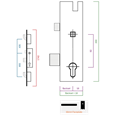 MACO C-TS Stable Door Lock Set