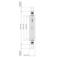 CENTOR TwinPoint Gen2 Lock Body Non Keyed To Suit Single Handle 185mm