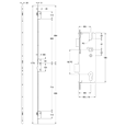 WINKHAUS Thunderbolt™ Single Spindle Lever Operated Latch & Deadbolt 20mm Radius 4 Dead Bolt