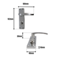 ASEC Stafford Plate Furniture Lever Bathroom With Privacy Turn