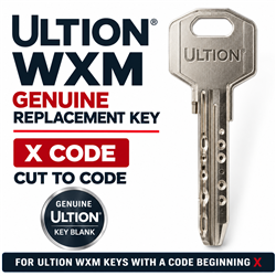 Ultion WXM Key Cut-To-Code (GENUINE KEY BLANK)