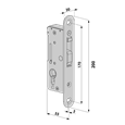 LOCINOX Gate Insert Lock H-COMPACT With Hook