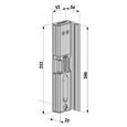 LOCINOX MODULEC-SA Electric Gate Keep Surface Mounted