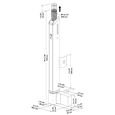 LOCINOX Fortima QF Magnetic Gate Catch For Single Gates