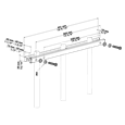 LOCINOX Rail-Fit Accessory for Gate Closer Installation on Barred Fencing