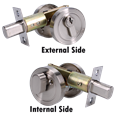 ASEC Euro Locking Deadbolt & Thumbturn