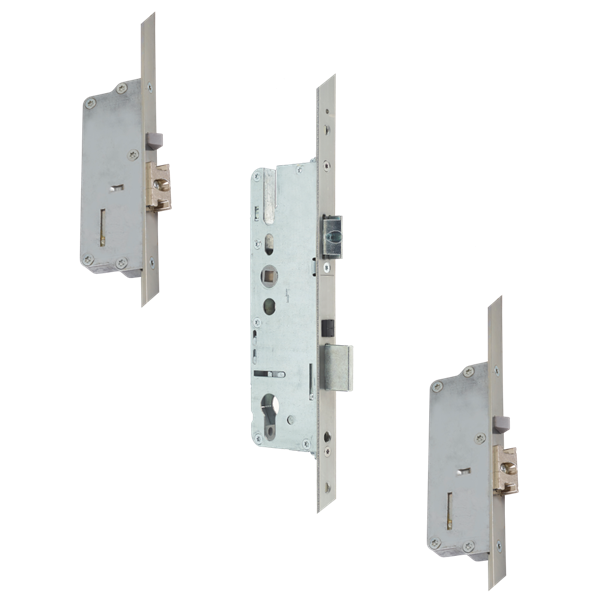 YALE Lockmaster AutoEngage Classic Latch & Deadbolt 20mm Radius Faceplate 2 Latch Bolt