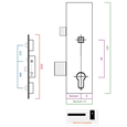 ERA 2 Linear Bolt Split Spindle Latch & Deadbolt With 16mm Faceplate