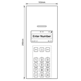 VIDEX 4812R/4G Digital GSM Panel 750 Way LCD Display & Scroll
