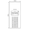 VIDEX 4812/4G Digital GSM Panel 500 Way LCD Display & A-F Buttons