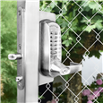CODELOCKS CL0630 / CL0635 Back To Back Digital Lock Brushed Steel With XTD Gate Lock