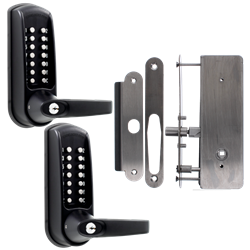CODELOCKS CL0630 Back To Back Digital Lock Black Marine Grade With XTD Gate Lock