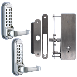 CODELOCKS CL0530 / CL0535 Back To Back Digital Lock Stainless Steel with XTD Gate Lock