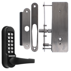 CODELOCKS CL0530 / CL0535 Digital Lock Black Marine Grade with XTD Gate Lock