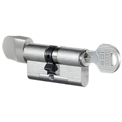 EVVA ICS KDZ Euro Key & Turn Cylinder Keyed To Differ 3 Keys TS007 3*