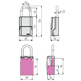 ABUS Keygarage Mini 737 Combination Key Safe With Shackle