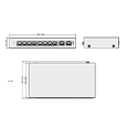 DAHUA Network Switch 10 Ports (8 x PoE) Cloud Management Via Dolynk CS4010-8ET-110
