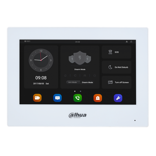 DAHUA Video Door Entry VTH5 Series Indoor Monitor IP Wi-Fi Android 7 Inch Touchscreen