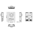 DAHUA Video Door Entry IP Villa Outdoor Panel 2MP Fisheye Camera VTO2202F-P-S3