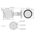 DAHUA HDCVI Bullet Camera 5MP 16:9 Starlight IR 12V DC