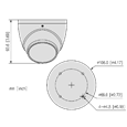 DAHUA IP Turret Dome 5MP WizSense Series 3 Network Camera 50 Metre IR 12V DC
