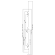 MILLENCO Mantis 3 Lever Operated Latch & Deadbolt 92/62 Twin Spindle 2 Hook 2 Anti Lift Bolts & 2 Rollers