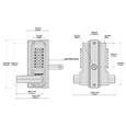 GATEMASTER RapidReset Superlock Digital Gatelock Double Sided Keypad
