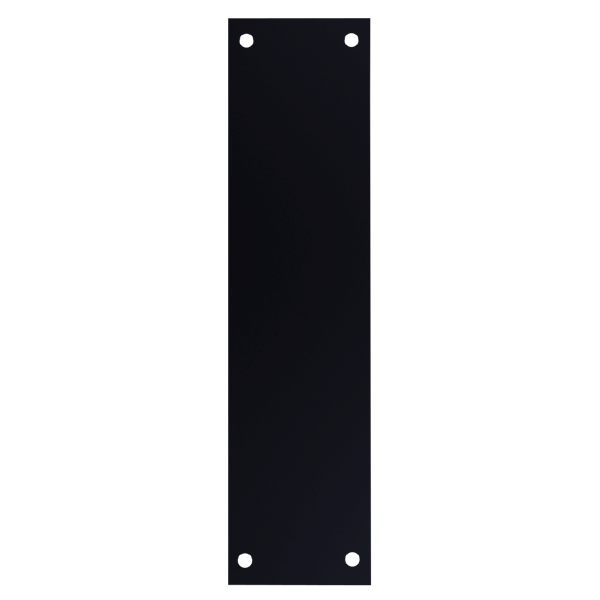 ASEC Finger Plate 75mm Width x 1.2mm Depth (BL) Powder Coated Stainless Steel Black