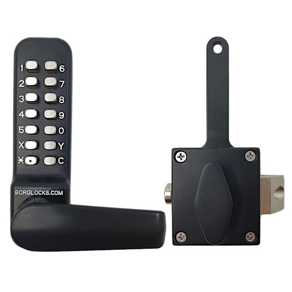 BORG LOCKS BL4409 ECP Marine Grade Wooden Gate Digital Lock With Slam Latch & Holdback