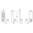 BORG LOCKS BL5003 FT Digital Lock With DIN Euro Profile 72mm Centres Sashlock Fire Rated BSEN1634-1