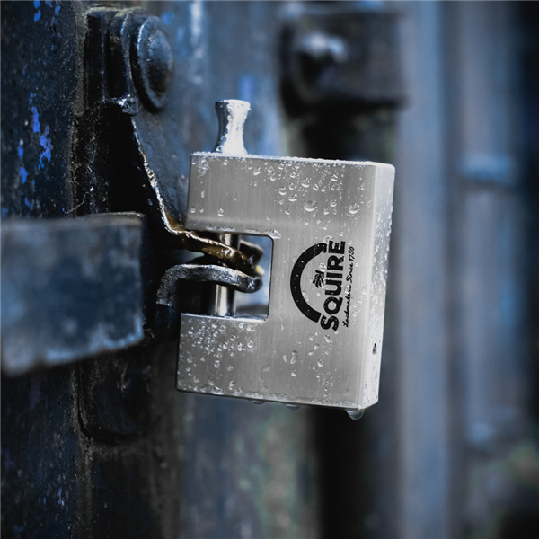 SQUIRE Body Only Stronghold ST75S Stainless Steel Container Sliding Shackle Padlock To Take KIK-SS Insert