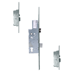 ELITE Key Wind Locking Lever Operated Latch & Deadbolt Single Spindle 20mm Faceplate - 2 Deadlocking Latch Bolts