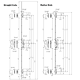 ELITE Automatic Auto Locking Lever Operated Latch & Deadbolt Single Spindle 20mm Faceplate - 2 Deadlocking Latch Bolts