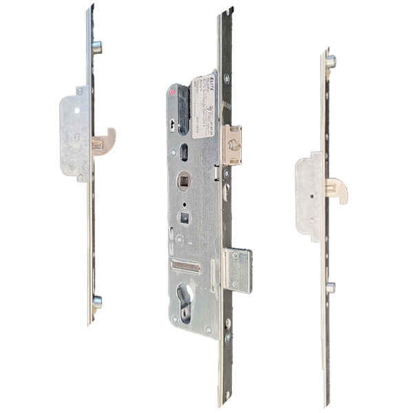 ELITE Standard Lever Operated Latch & Deadbolt Twin Spindle Designed To Accept Optional Shootbolts - 2 Hook 4 Roller