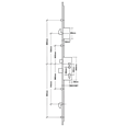 ELITE Standard Lever Operated Latch & Deadbolt Twin Spindle Designed To Accept Optional Shootbolts - 2 Hook 4 Roller
